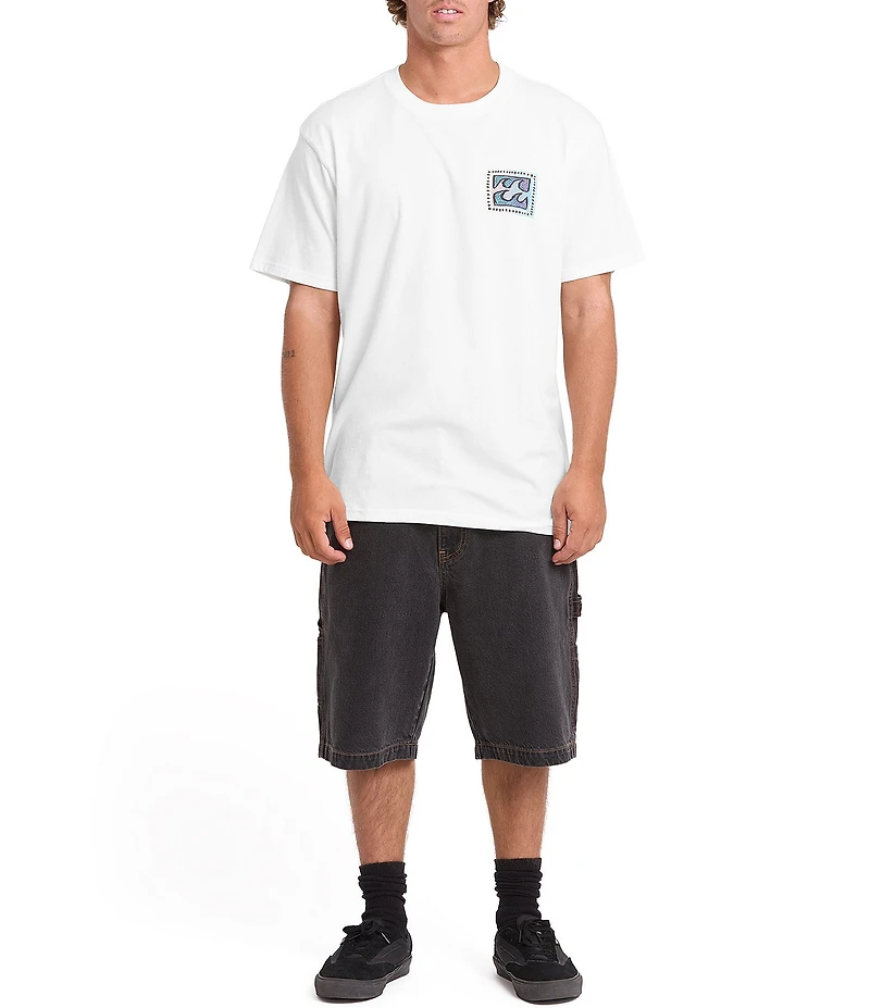 Billabong Crayon Wave Logo Short Sleeve T-Shirt