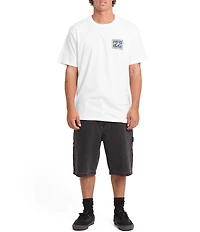 Billabong Crayon Wave Logo Short Sleeve T-Shirt