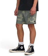 Billabong Crossfire Printed Elastic Submersible 18#double; Inseam Shorts