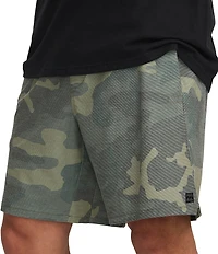Billabong Crossfire Printed Elastic Submersible 18#double; Inseam Shorts