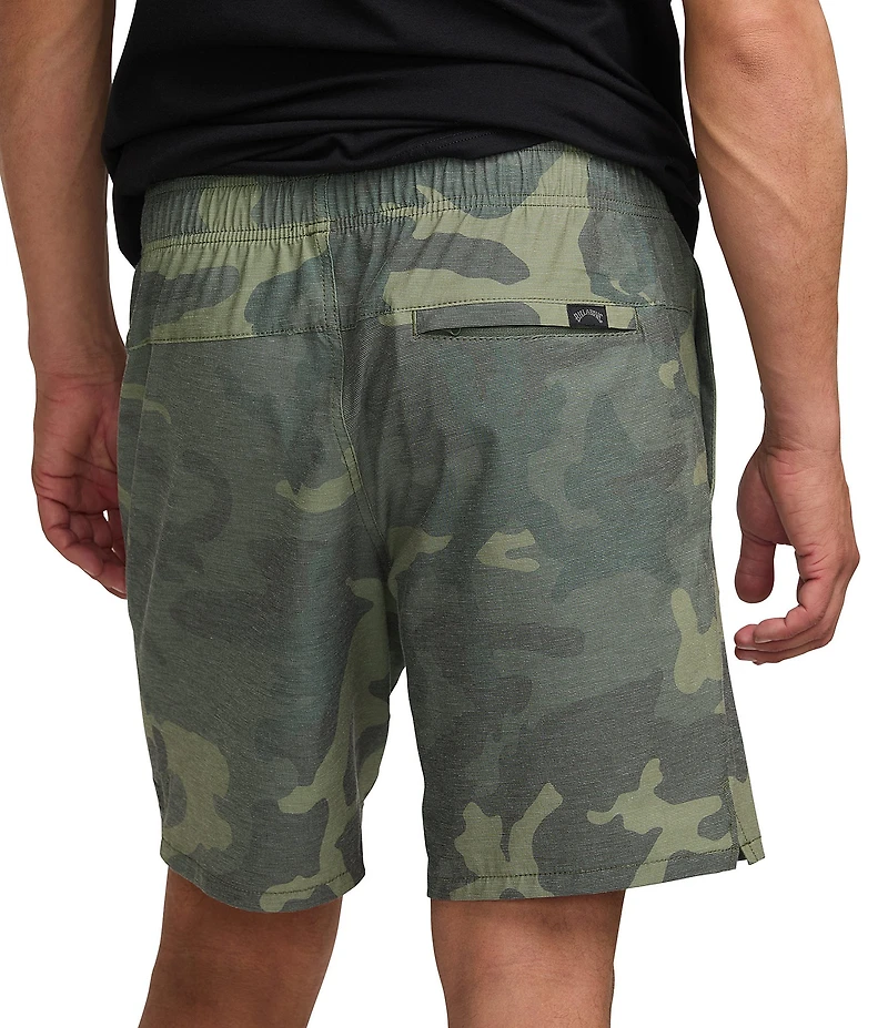 Billabong Crossfire Printed Elastic Submersible 18#double; Inseam Shorts