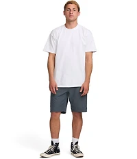 Billabong Crossfire Solid Elastic Submersible 18#double; Inseam Shorts