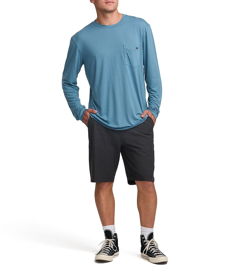 Billabong Crossfire Solid Elastic Submersible 18#double; Inseam Shorts