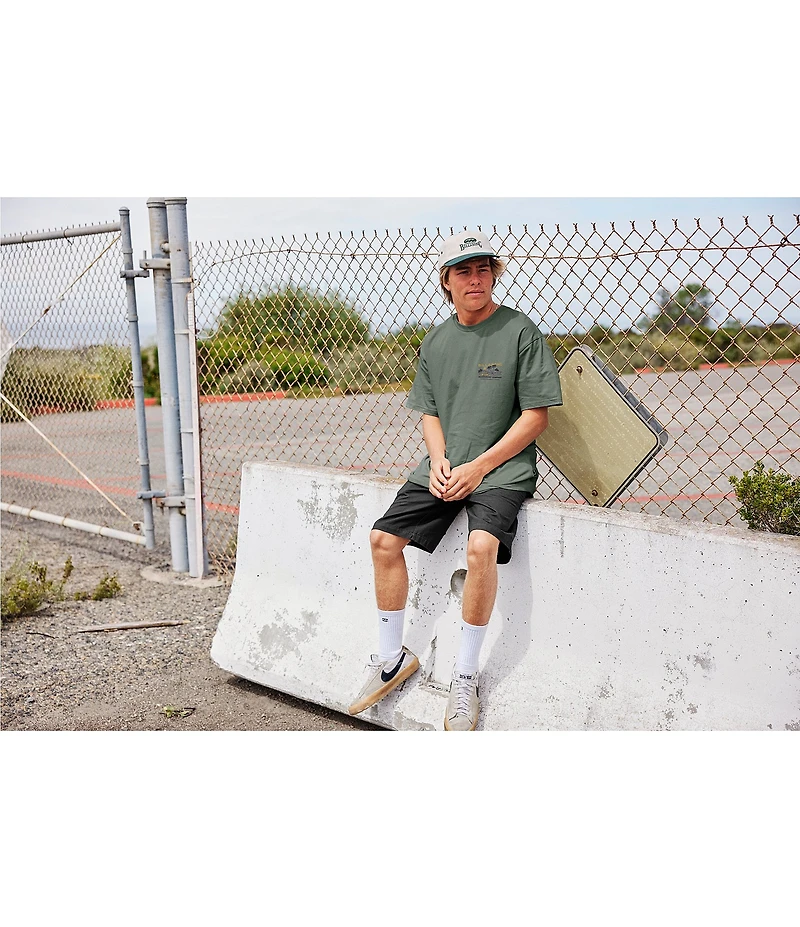 Billabong Crossfire Solid Elastic Submersible 18#double; Inseam Shorts