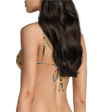 Billabong Des Tropiques Talia Tropical Print Underwire Bra Bikini Swim Top
