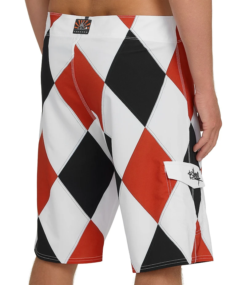 Billabong Diamonds Pro 22#double; Outseam Board Shorts