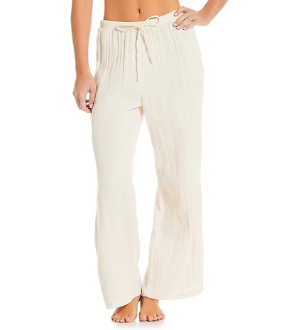 Billabong Feelin Fine Crochet Wide Leg Pull-On Pant Swim Cover-Up