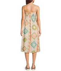 Billabong Fever Dream Sleeveless Printed Midi Dress