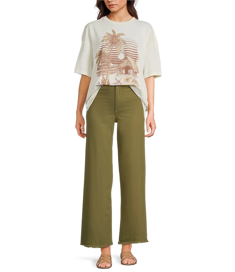 Billabong Find Me Here Tropical Print Short Sleeve T-Shirt