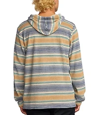 Billabong Flecker Diego Striped Long Sleeve Fleece Hoodie