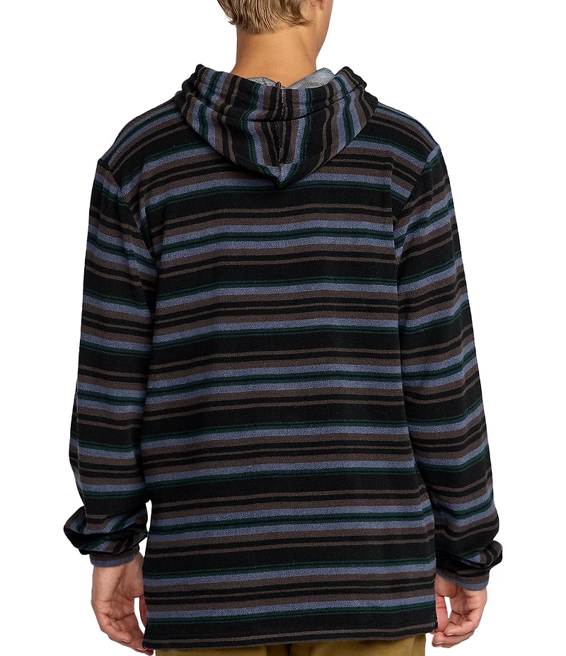 Billabong Flecker Diego Striped Long Sleeve Fleece Hoodie
