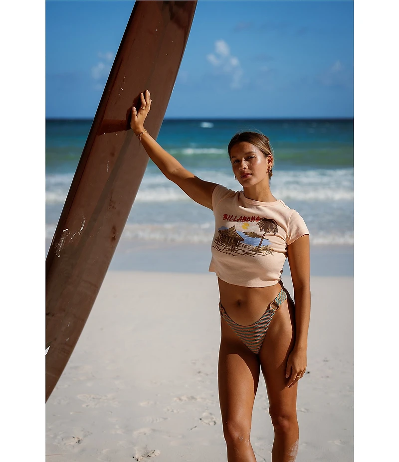 Billabong For The View Short Sleeve Cropped T-Shirt