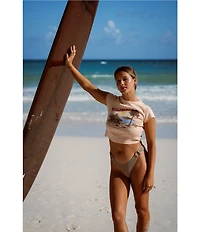 Billabong For The View Short Sleeve Cropped T-Shirt