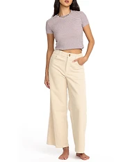 Billabong Free Fall Wide Leg Corduroy Pants