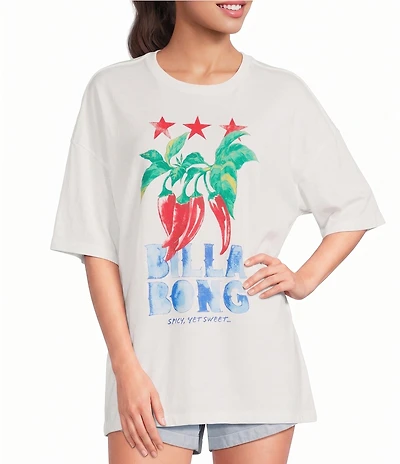 Billabong Freshest Pick Pepper Short Sleeve Oversized T-Shirt