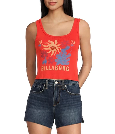 Billabong Hot Daze Sleeveless Cropped Tank Top
