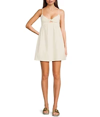 Billabong In A Twist Front Cut-Out Mini Dress
