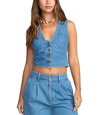 Billabong Indigo Skies Sleeveless Denim Top