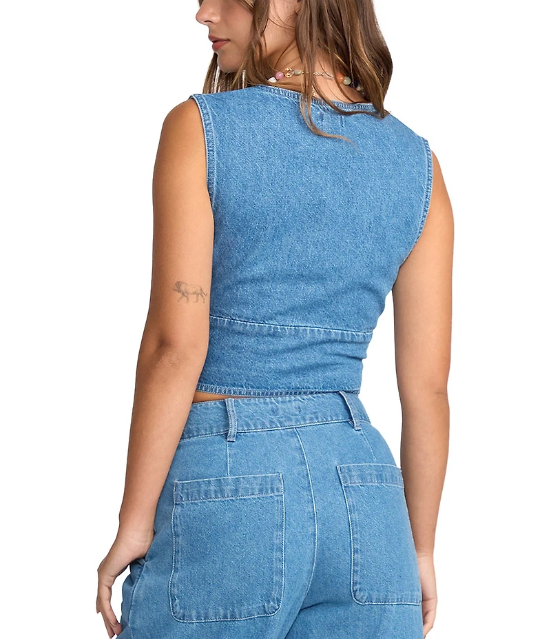 Billabong Indigo Skies Sleeveless Denim Top