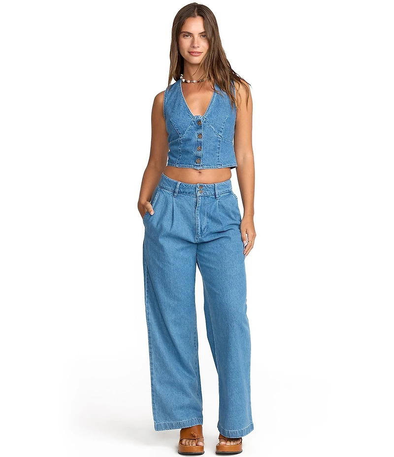 Billabong Indigo Skies Sleeveless Denim Top