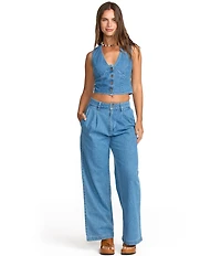 Billabong Indigo Skies Sleeveless Denim Top