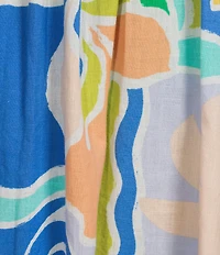 Billabong Island Life Sleeveless Mixed Media Midi Dress