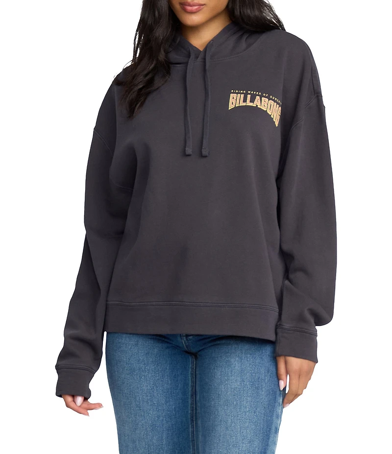 Billabong Keep It Up Sunray Graphic Long Sleeve Brushed Fleece Hoodie