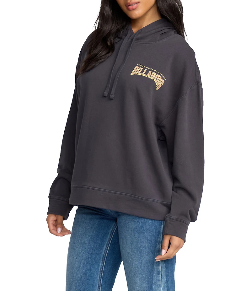 Billabong Keep It Up Sunray Graphic Long Sleeve Brushed Fleece Hoodie