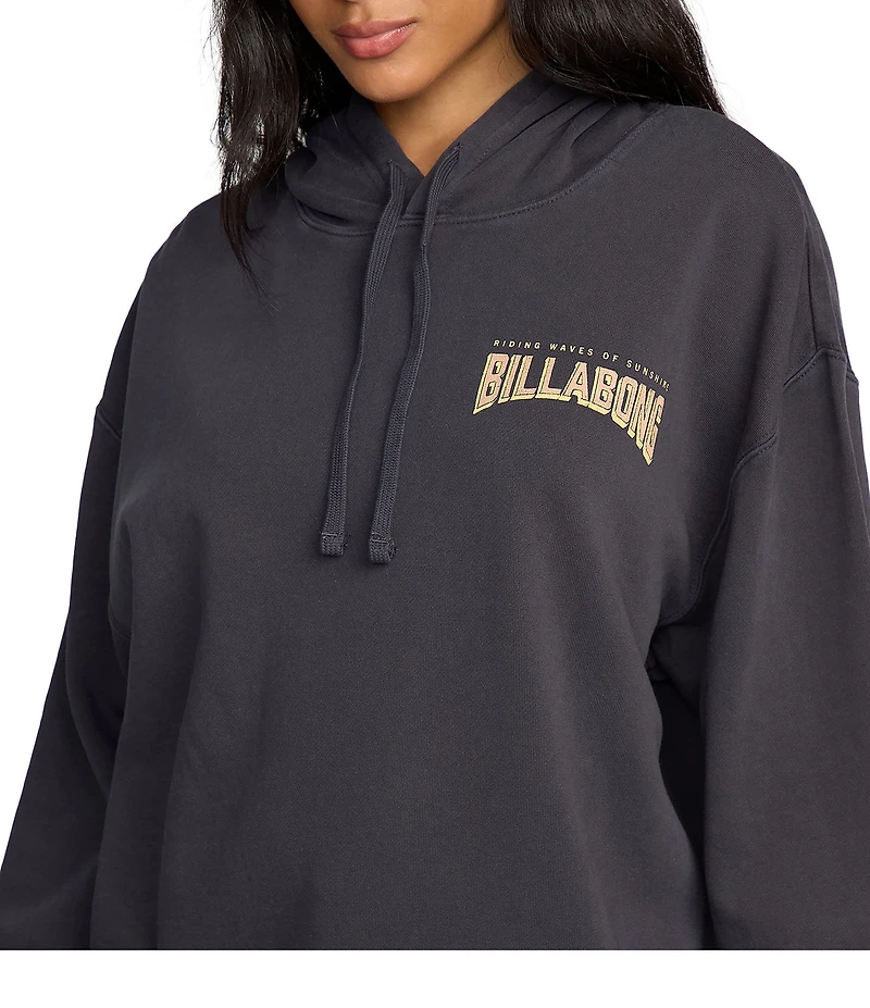 Billabong Keep It Up Sunray Graphic Long Sleeve Brushed Fleece Hoodie