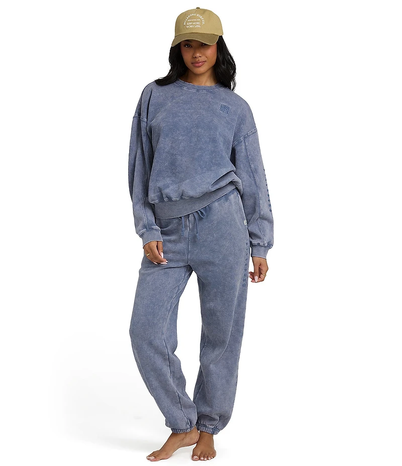 Billabong Kendal Long Sleeve Saltwashed Crew Neck Fleece Sweatshirt