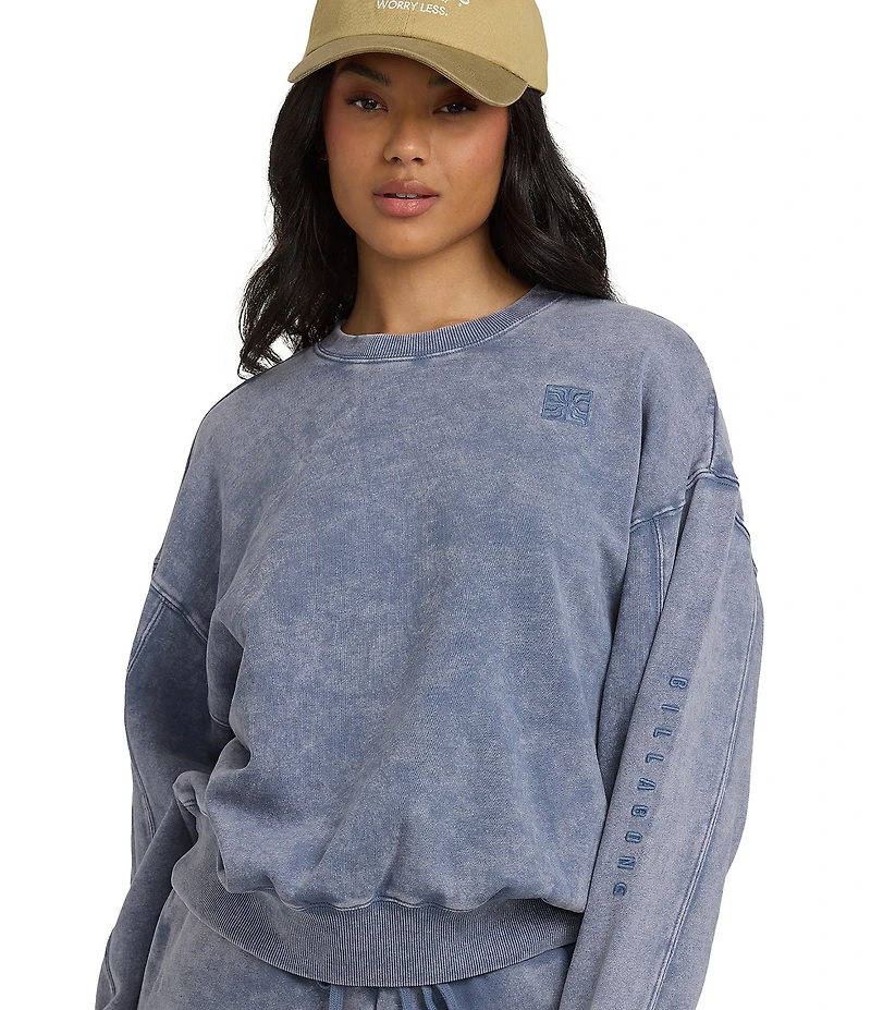 Billabong Kendal Long Sleeve Saltwashed Crew Neck Fleece Sweatshirt