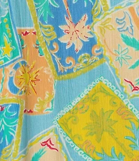 Billabong Last Sunset Sleeveless Printed Mini Dress