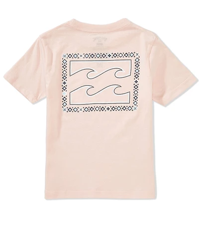 Billabong Little Boys Short Sleeve Crayon Wave Printed Graphic T-Shirt