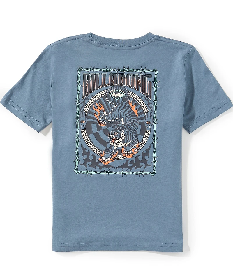Billabong Little Boys Inferno Tiger Short Sleeve T-Shirt