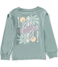 Billabong Little Boys Long Sleeve Green Scully Pullover T-Shirt
