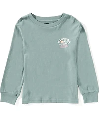 Billabong Little Boys Long Sleeve Green Scully Pullover T-Shirt