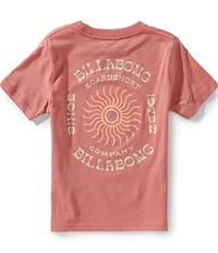 Billabong Little Boys Short Short Pink Sundial T-Shirt