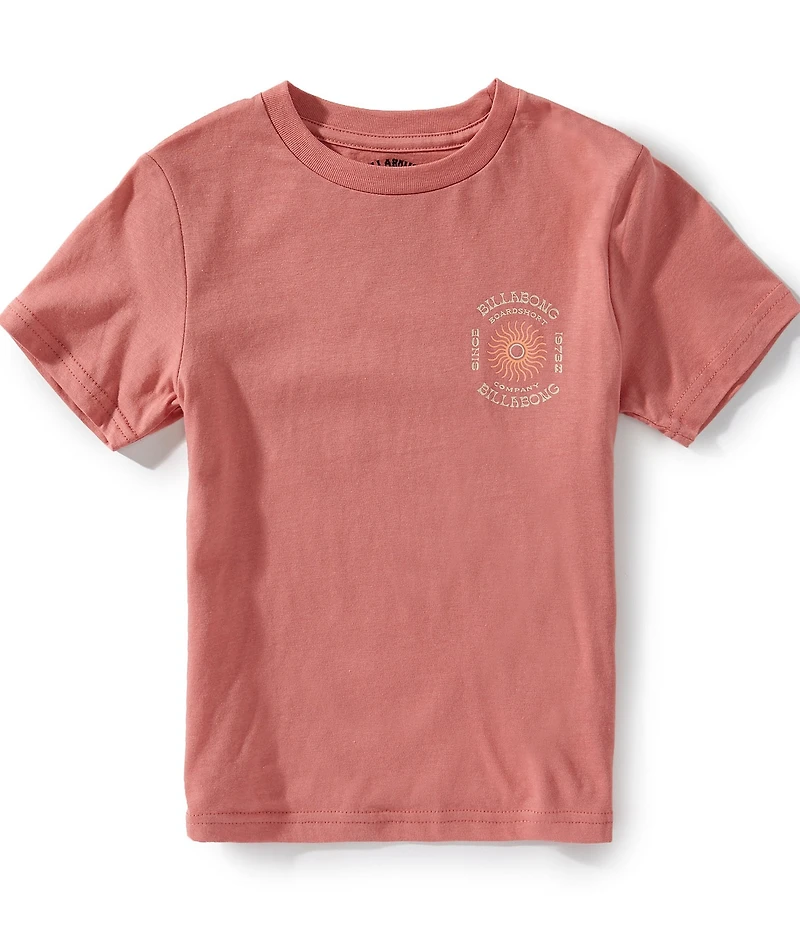 Billabong Little Boys Short Short Pink Sundial T-Shirt