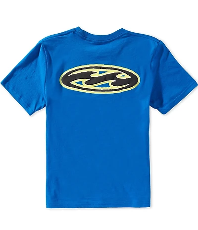 Billabong Little Boys Short Sleeve Bad Dog Pill Wave T-Shirt