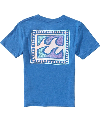 Billabong Little Boys Short Sleeve Crayon Wave T-Shirt