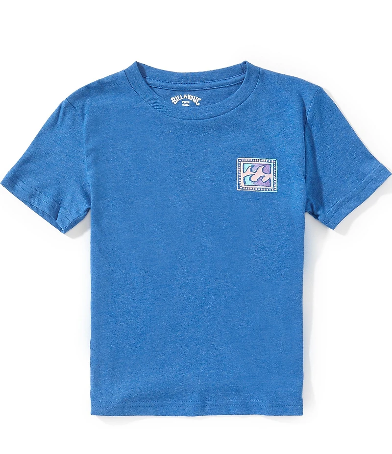 Billabong Little Boys Short Sleeve Crayon Wave T-Shirt