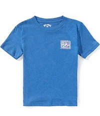 Billabong Little Boys Short Sleeve Crayon Wave T-Shirt