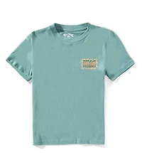 Billabong Little Boys Short Sleeve Green Scripture Sharp T-Shirt