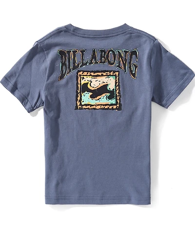 Billabong Little Boys Short Sleeve Navy Retrograde T-Shirt