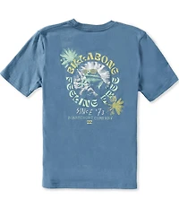 Billabong Little Boys Short Sleeve Psych Frog T-Shirt