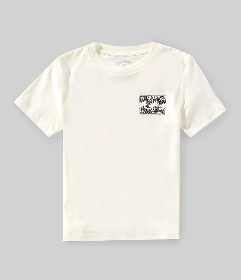 Billabong Little Boys Short Sleeves Crayon Wave T-Shirt