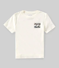 Billabong Little Boys Short Sleeves Crayon Wave T-Shirt