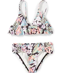 Billabong Little/Big Girls Adjustable Shoulder Sunshine Dream Bikini 2-Piece Set