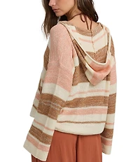 Billabong Long Sleeve Baja Beach Striped Pullover Sweater