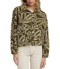 Billabong Long Sleeve First Light Sherpa Center Front Zip Sweatshirt
